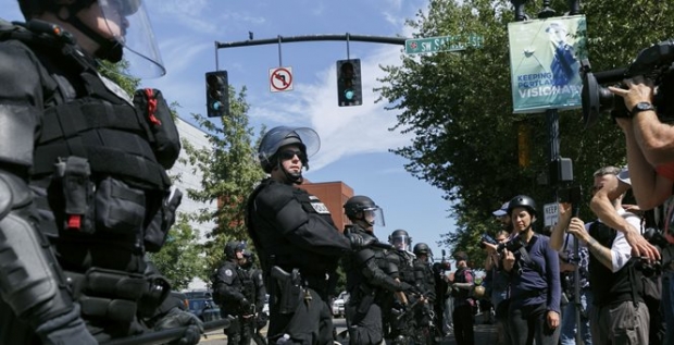 Story of the Week: Coverage of Portland Rally Differs in Detail