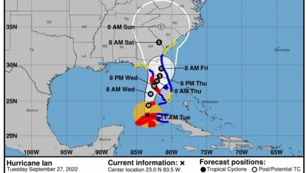 Hurricane Ian Arrives in Florida After Knocking Out Power in Cuba