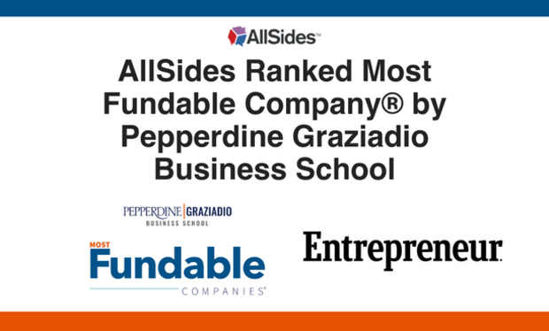 AllSides Ranked Most Fundable Company® by Pepperdine Graziadio Business School